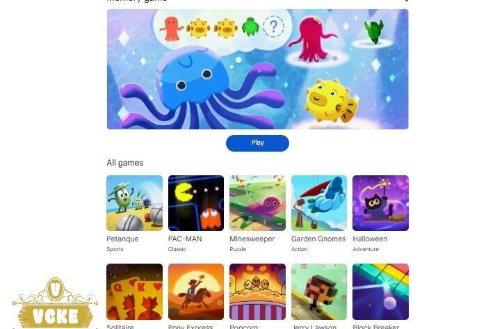 Gedächtnisspiel von Google