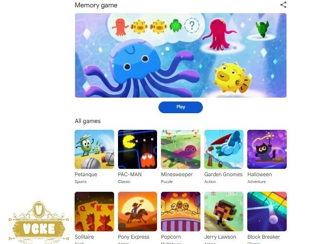 Gedächtnisspiel von Google